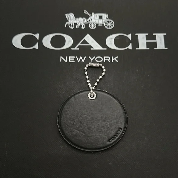 Coach X NASA Space ASTRONAUT Black Multi Leather Bag Charm Rare Star Glitter - Picture 6 of 9